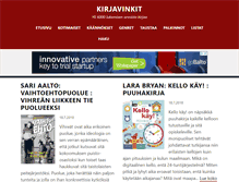 Tablet Screenshot of kirjavinkit.fi